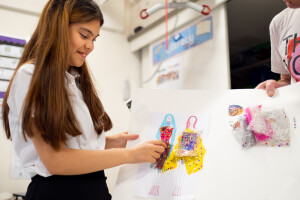 Image of Fashion and Styling Workshop with Ickburgh School and Catia Silvestre – credit Maria Quigley